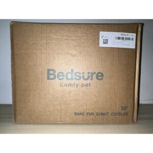 Bedsure Comfy Pet Bed Shag Fur "30 Donut Cuddler